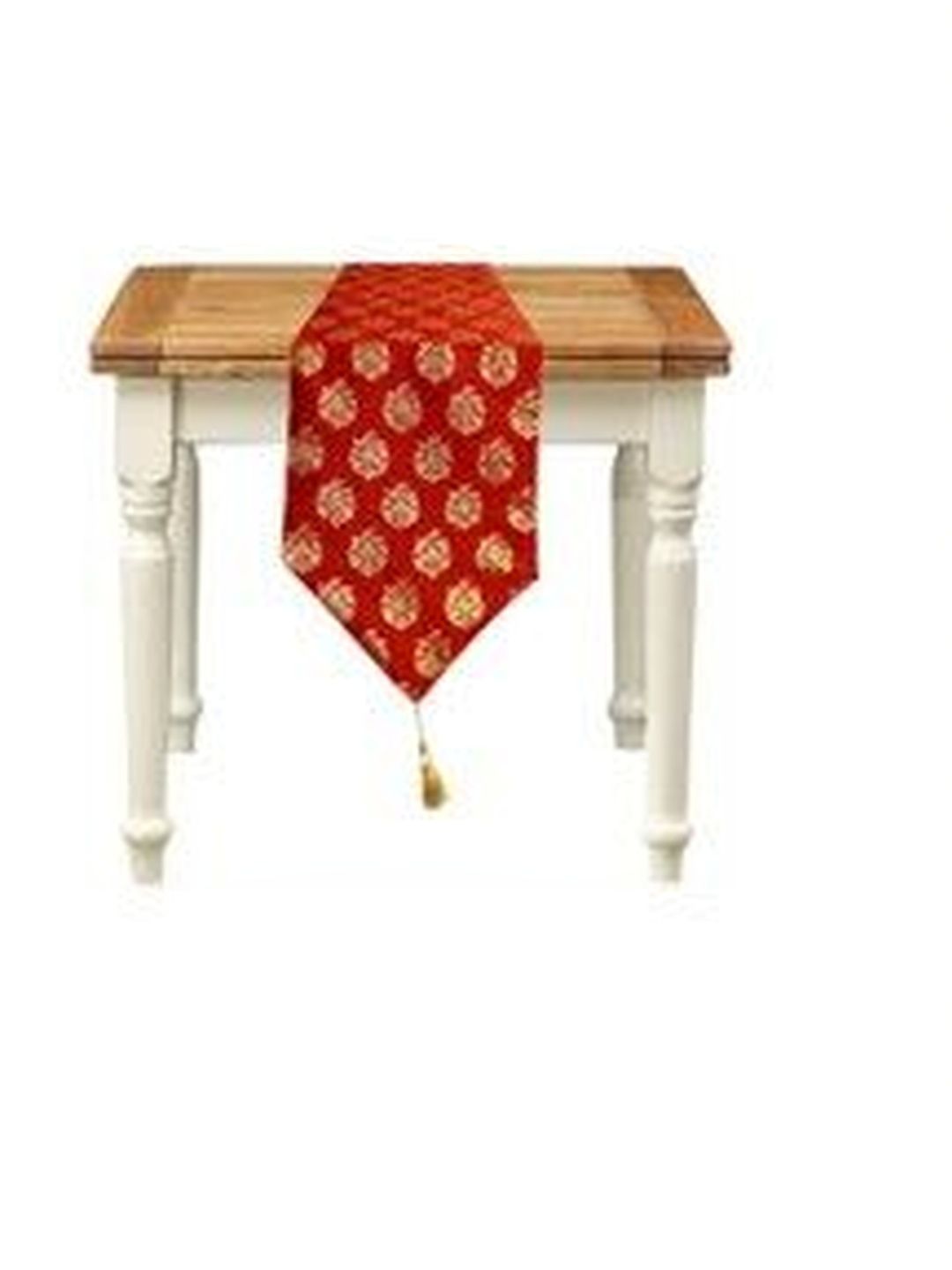 Pink Parrot Red & Yellow Printed Table Runner-picture-31