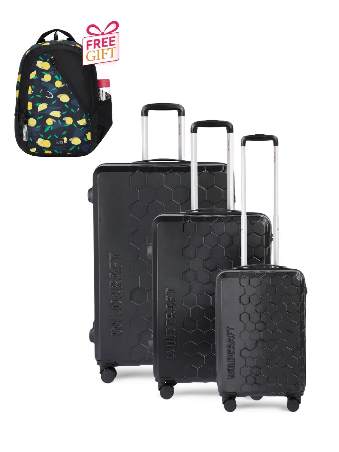 Wildcraft Set Of 3 Trolley Bags With 1 Free Backpack-image-30
