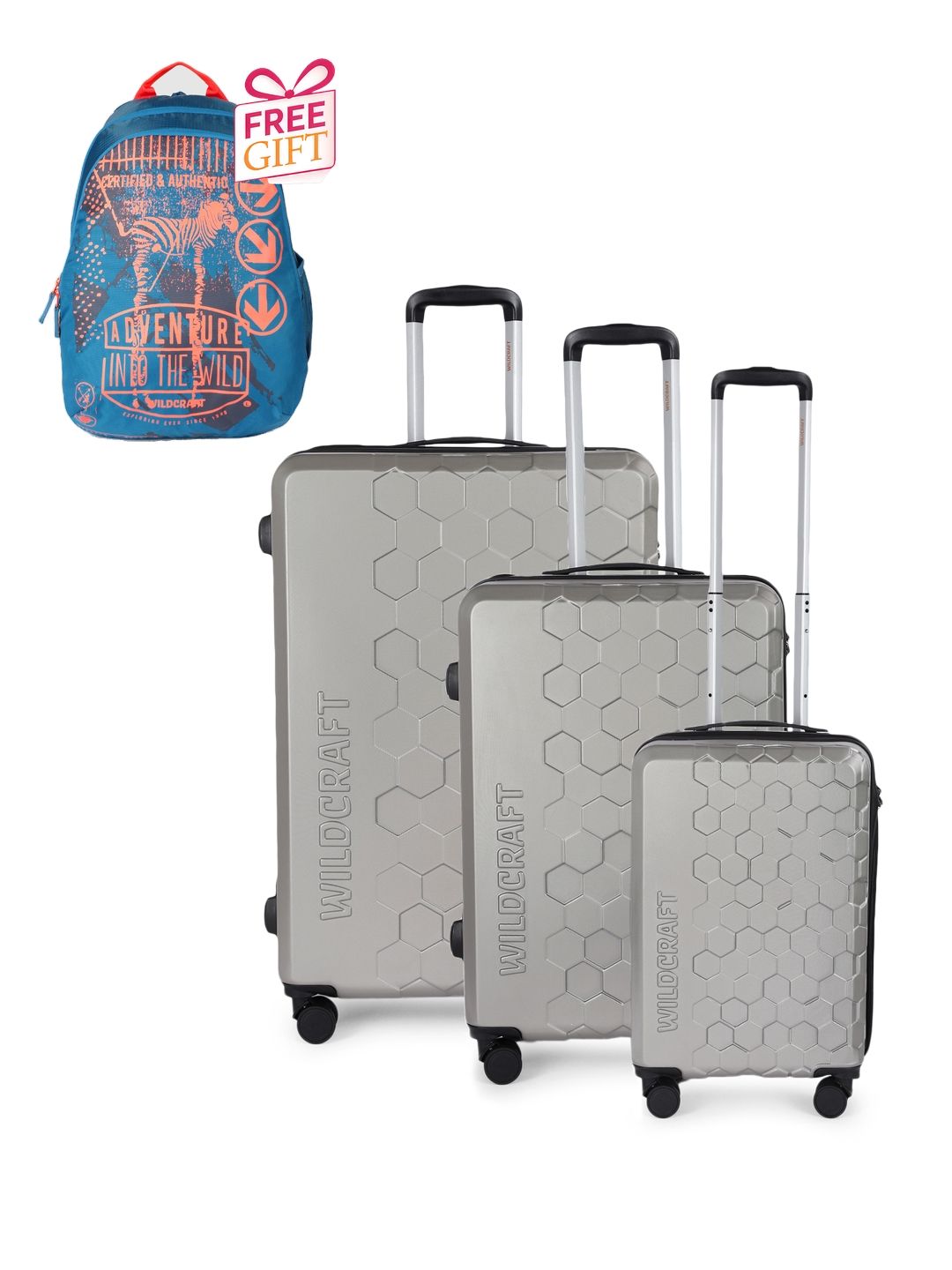 Wildcraft Set Of 3 Trolley Bags With 1 Free Backpack-picture-46