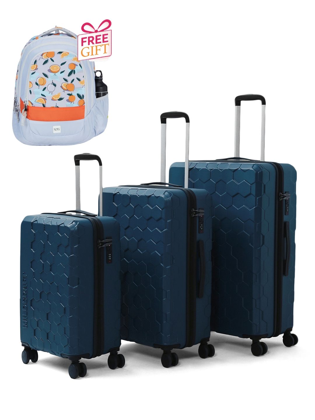 Wildcraft Set Of 3 Trolley Bags With 1 Free Backpack-picture-36