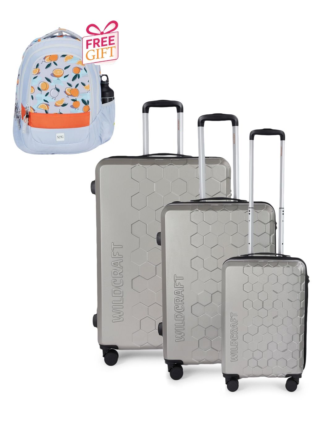 Wildcraft Set Of 3 Trolley Bags With 1 Free Backpack-image-29