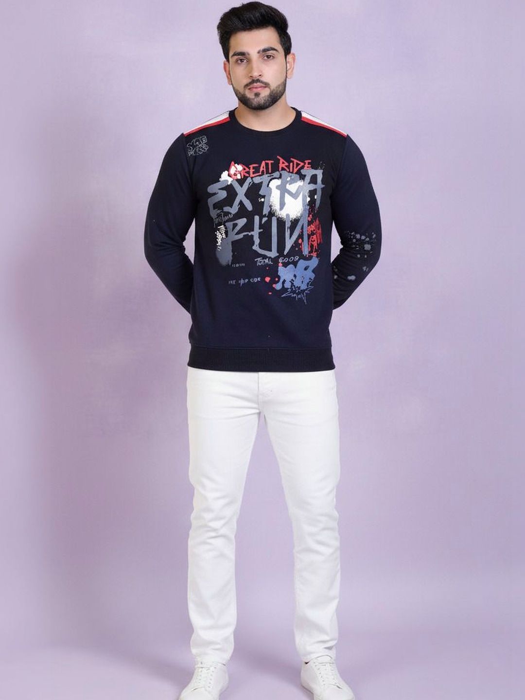 Mast & Harbour Men Printed Sweatshirt-picture-16