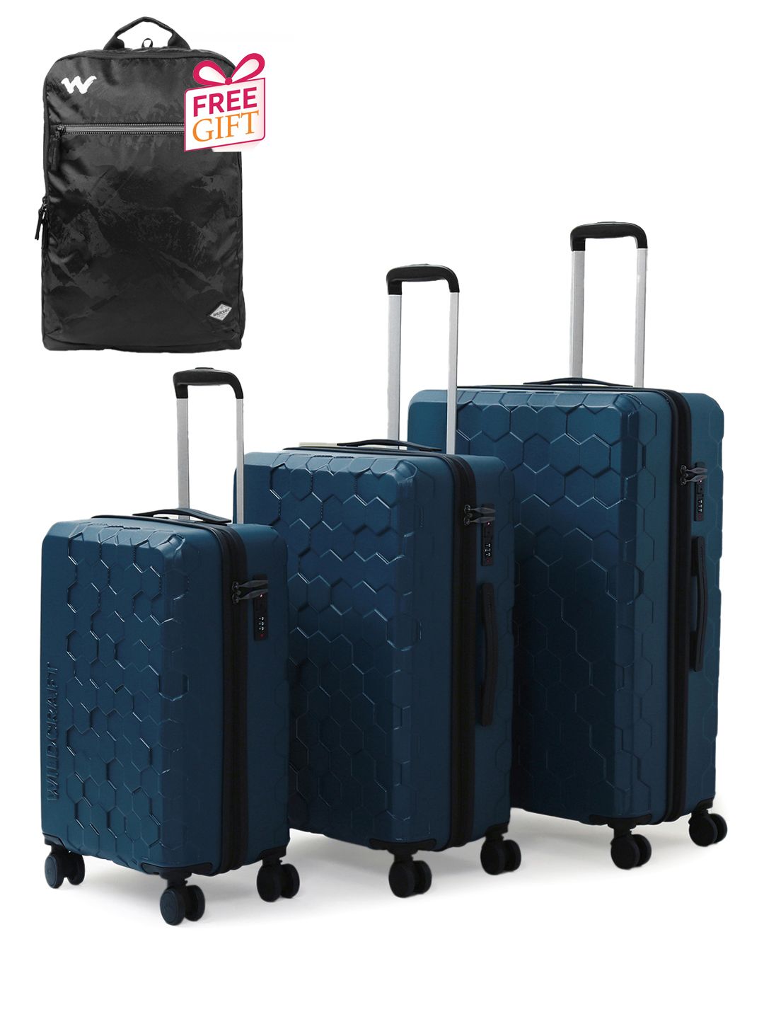 Wildcraft Set Of 3 Trolley Bags With 1 Free Backpack-image-41