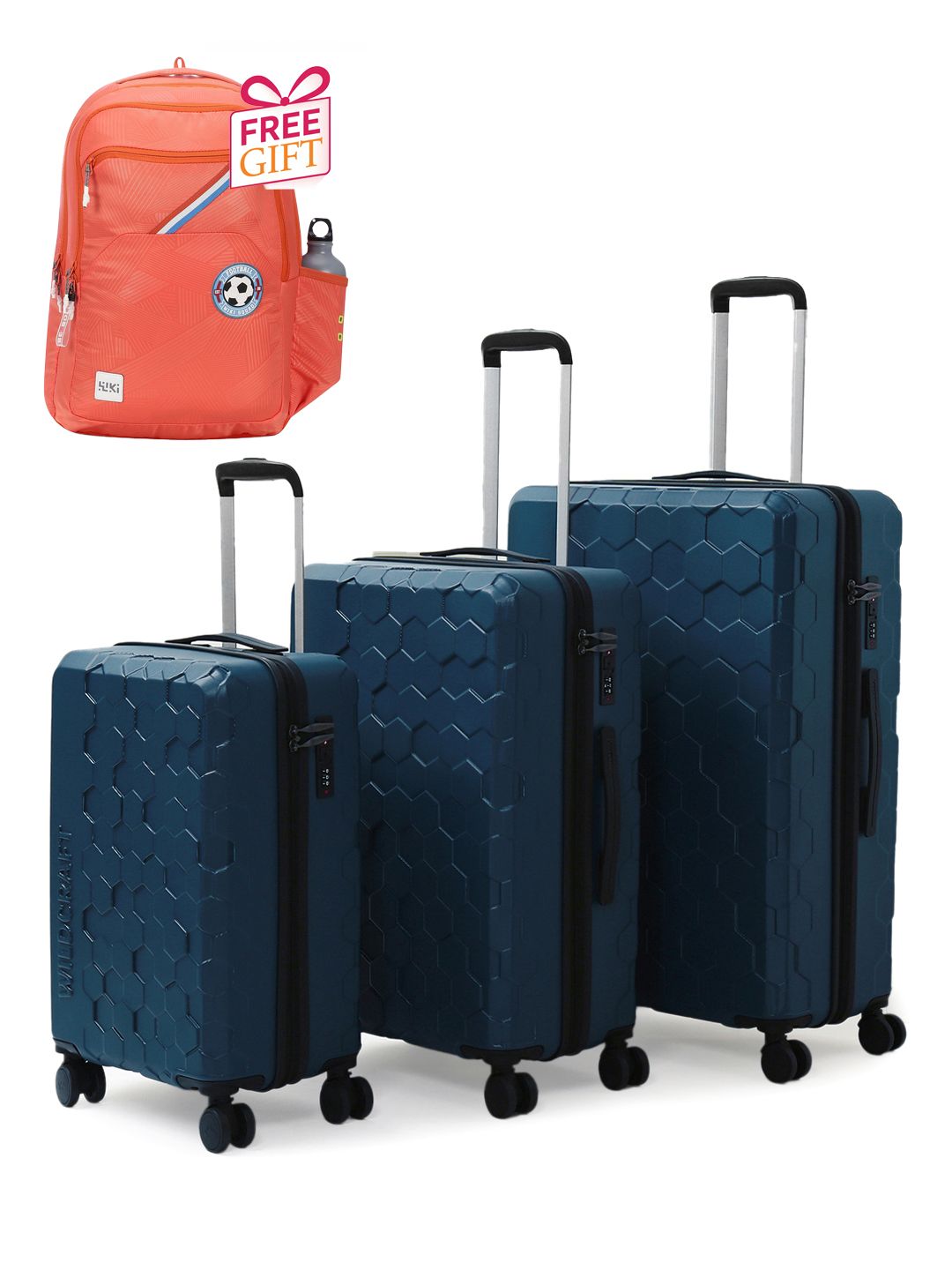 Wildcraft Set Of 3 Trolley Bags With 1 Free Backpack-picture-43