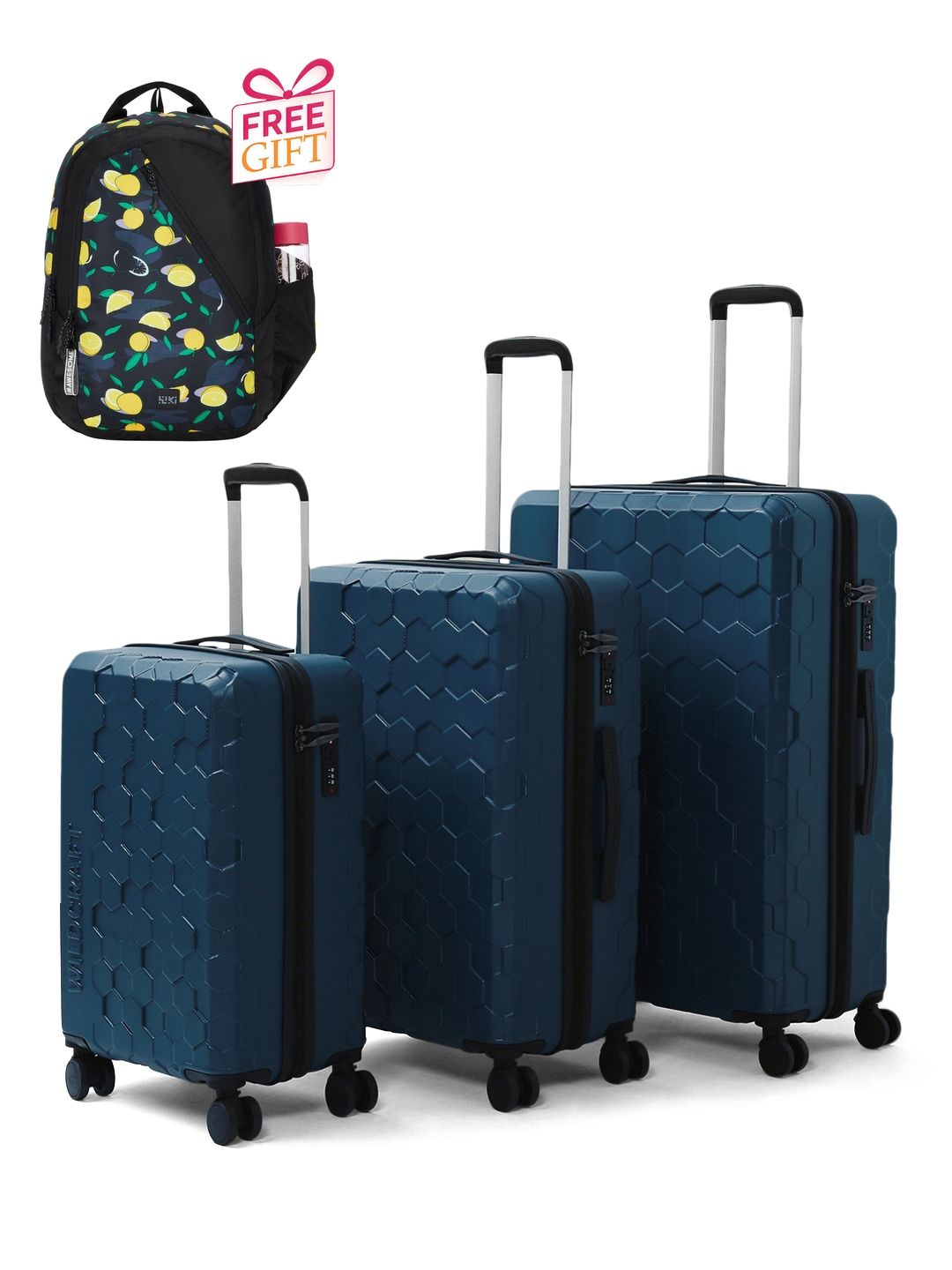 Wildcraft Set Of 3 Trolley Bags With 1 Free Backpack-image-42