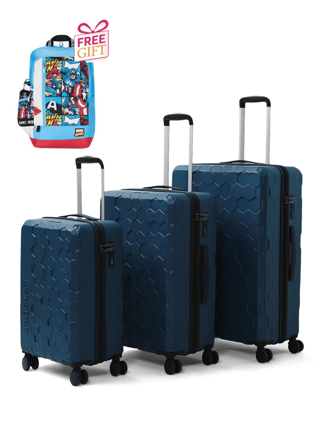 Wildcraft Set Of 3 Trolley Bags With 1 Free Backpack-picture-17