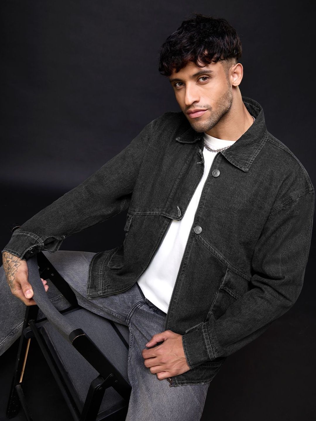 The Souled Store Men Lightweight Open Front Jacket-picture-46