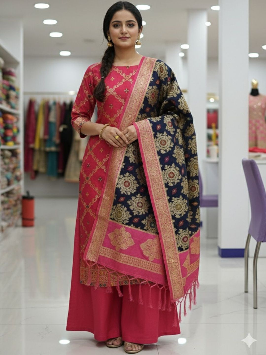 Silakaari Unstitched Dress Material-picture-38