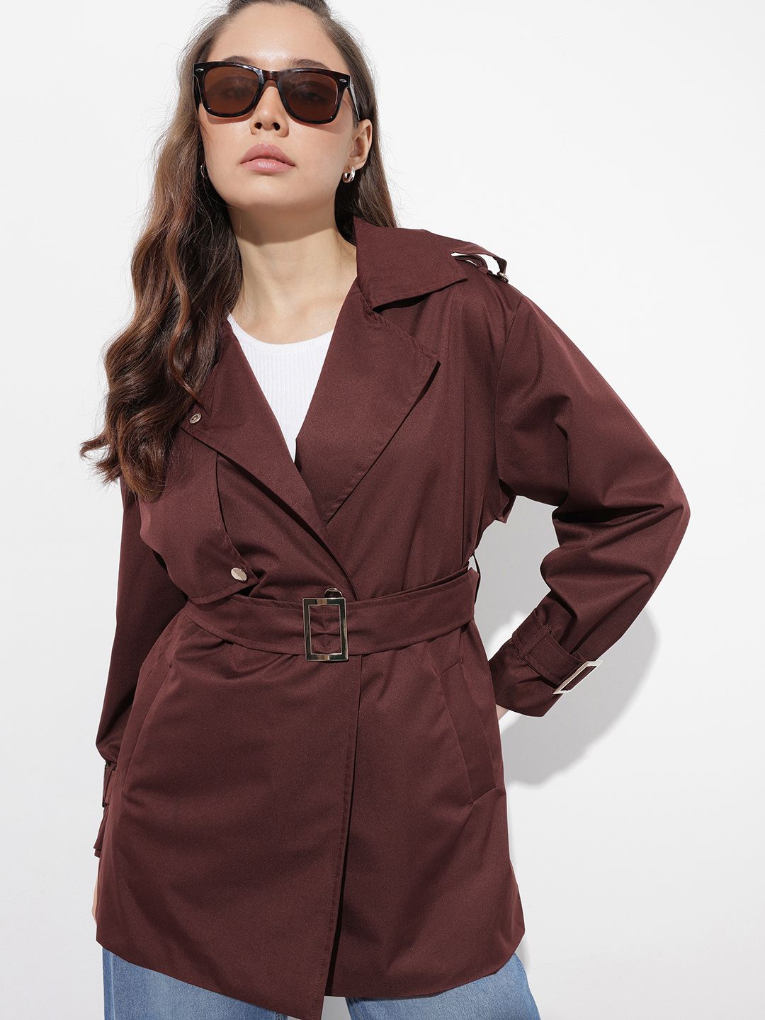 The Roadster Life Co. Notched Lapel Trench Coat-picture-25