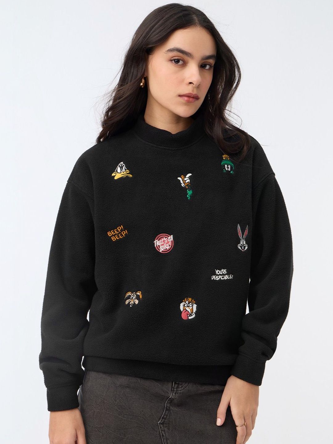 The Souled Store Women Printed Sweatshirt-picture-34