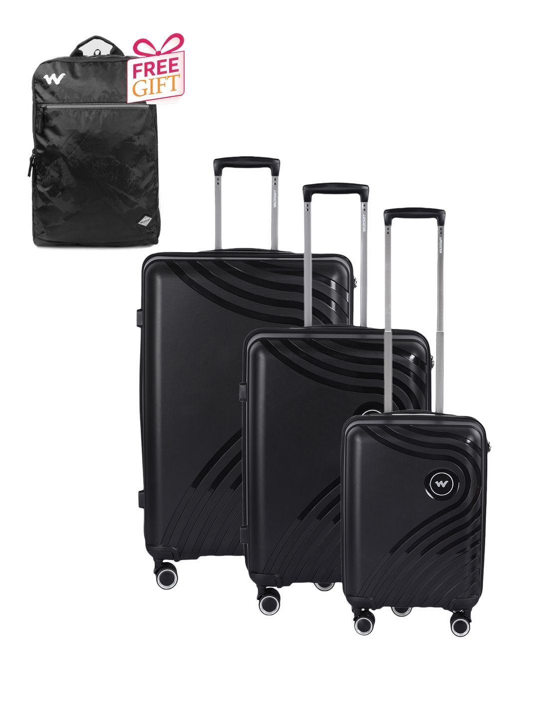 Wildcraft Set Of 3 Trolley Bags With 1 Free Backpack-image-48