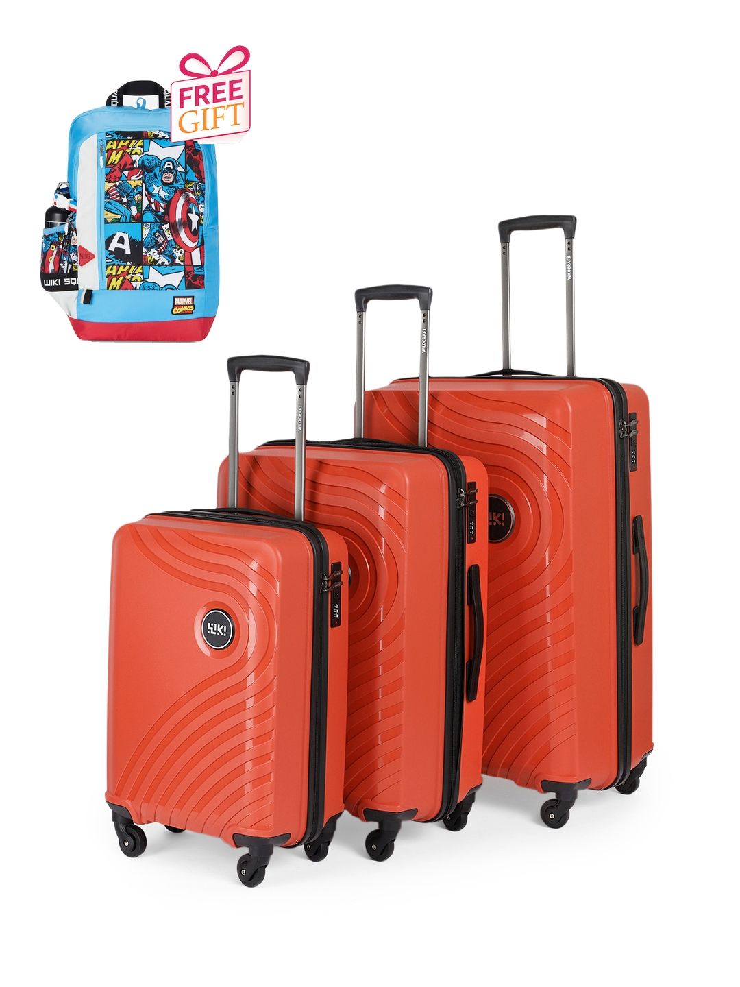 Wildcraft Set Of 3 Trolley Bags With 1 Free Backpack-image-42
