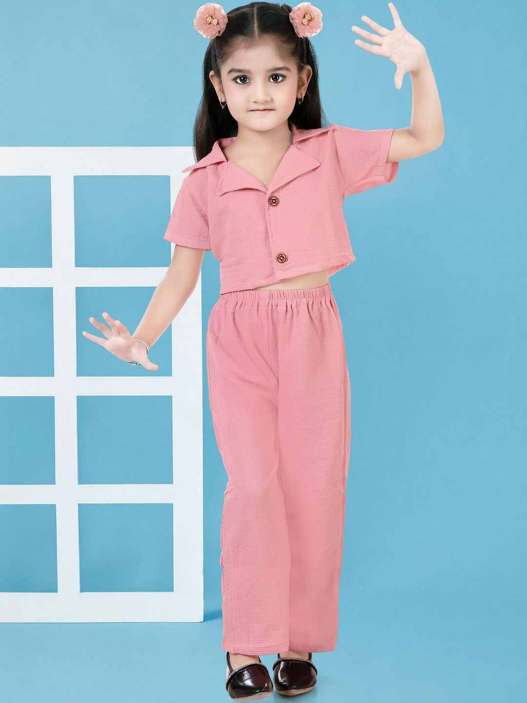 KAARIGARI Girls Shirt with Trousers-picture-14