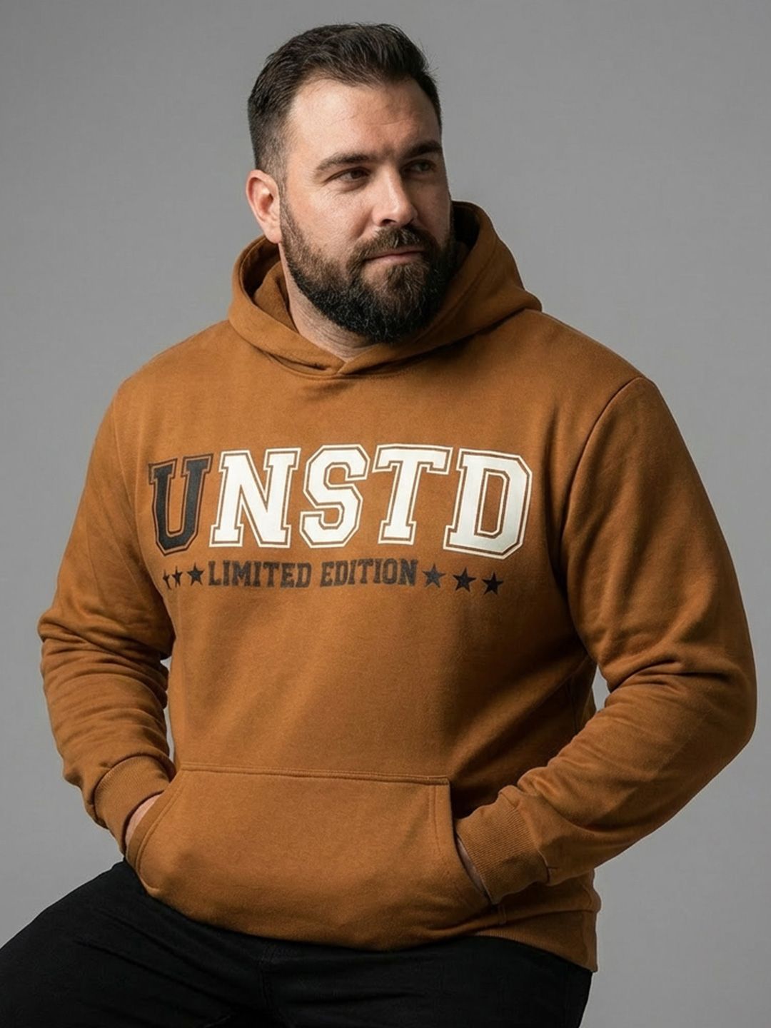 UNSTD Men Printed Hooded Sweatshirt-picture-19