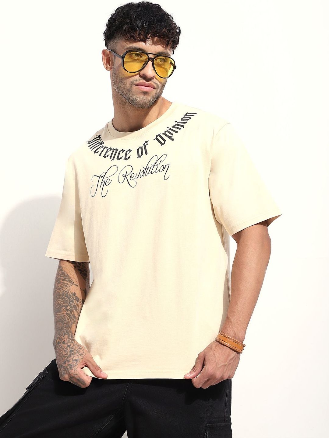 Difference of Opinion Men Typography Printed T-shirt-picture-21