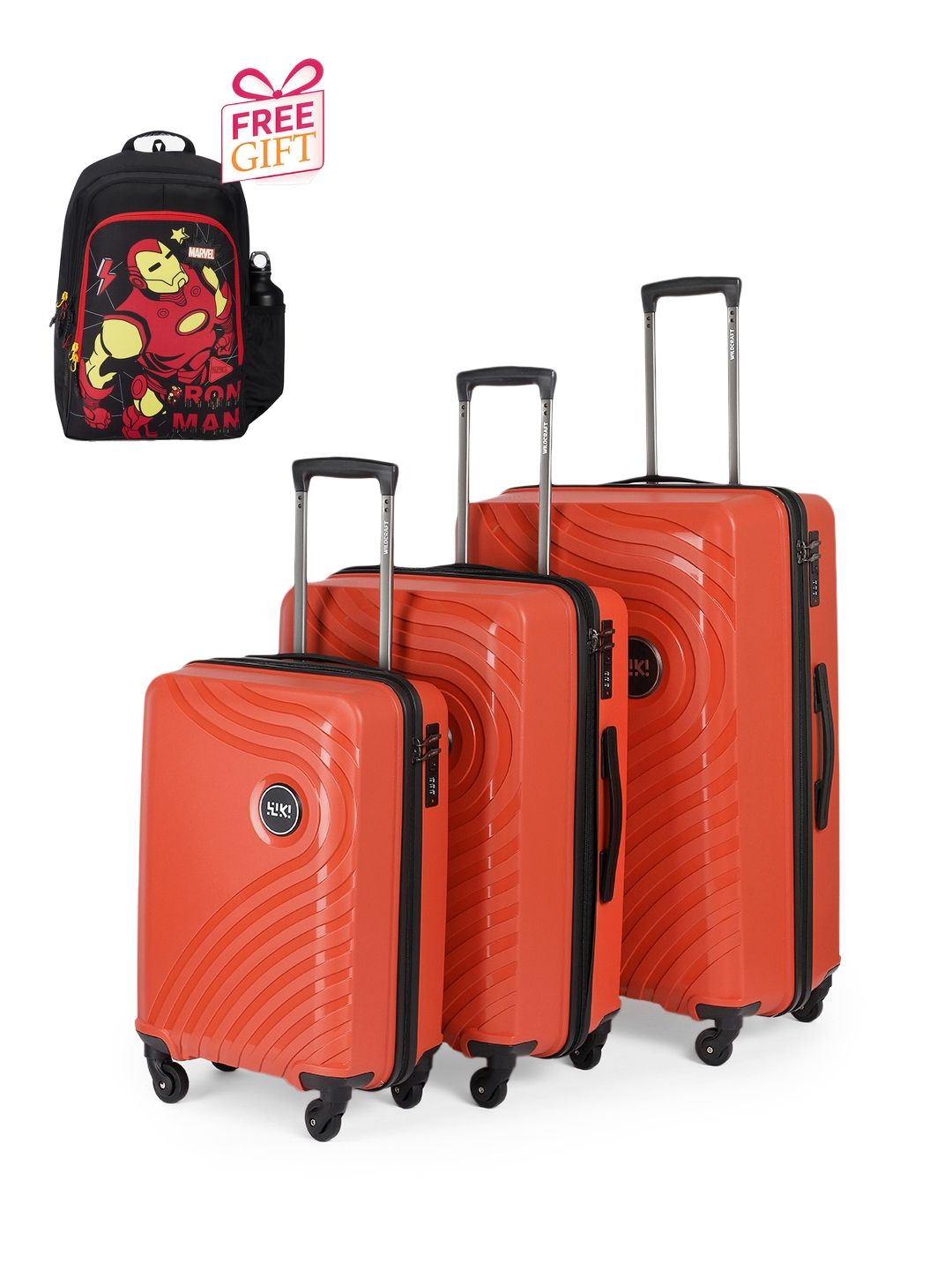 Wildcraft Set Of 3 Trolley Bags With 1 Free Backpack-image-43