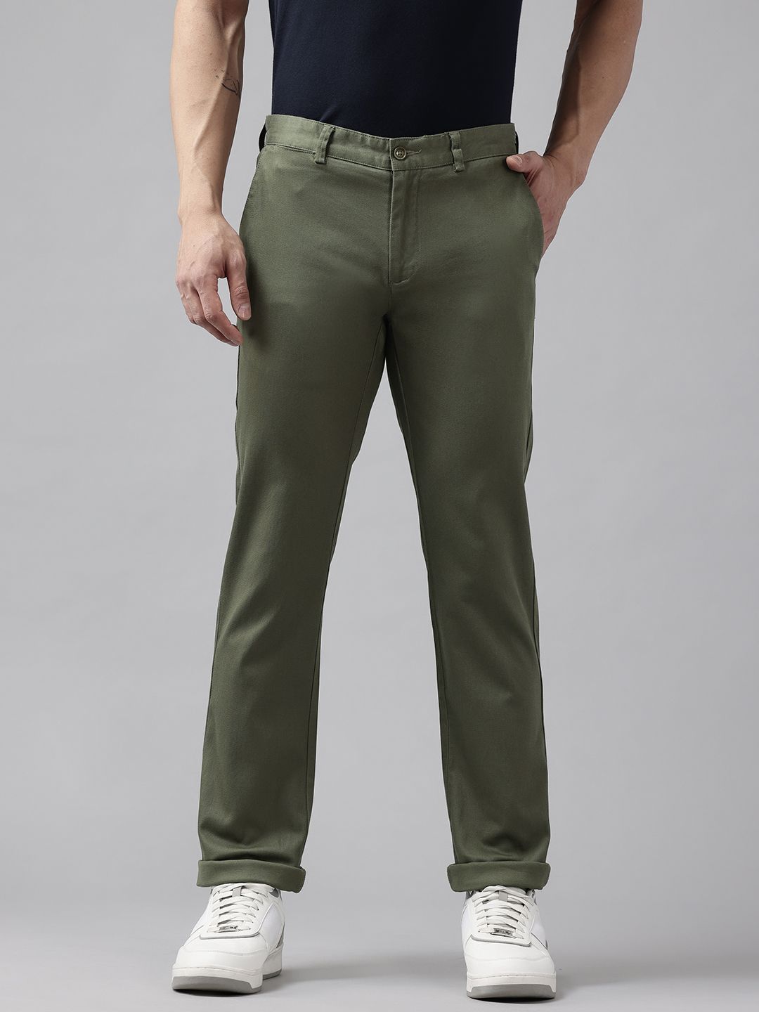 Blackberrys Men Mid-Rise Stretchable Chinos-picture-23