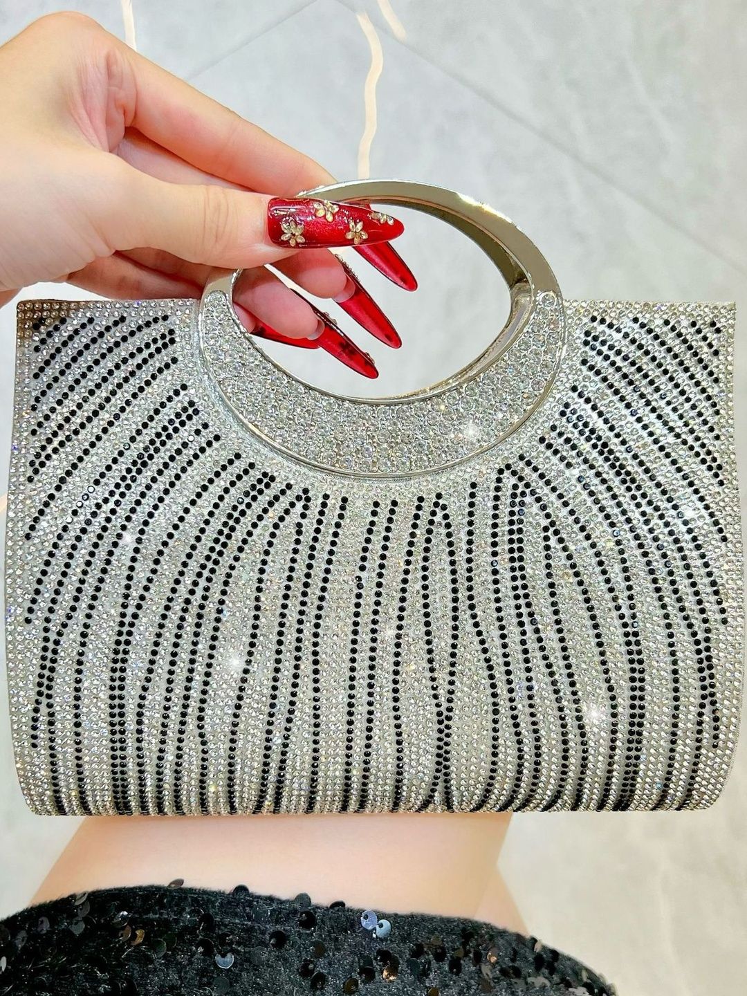 StyleCast x Revolte Stone Studded Handheld Bag-picture-21