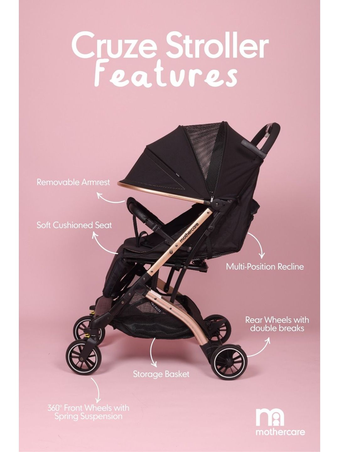mothercare Kids Baby Foldable Strollers-picture-12