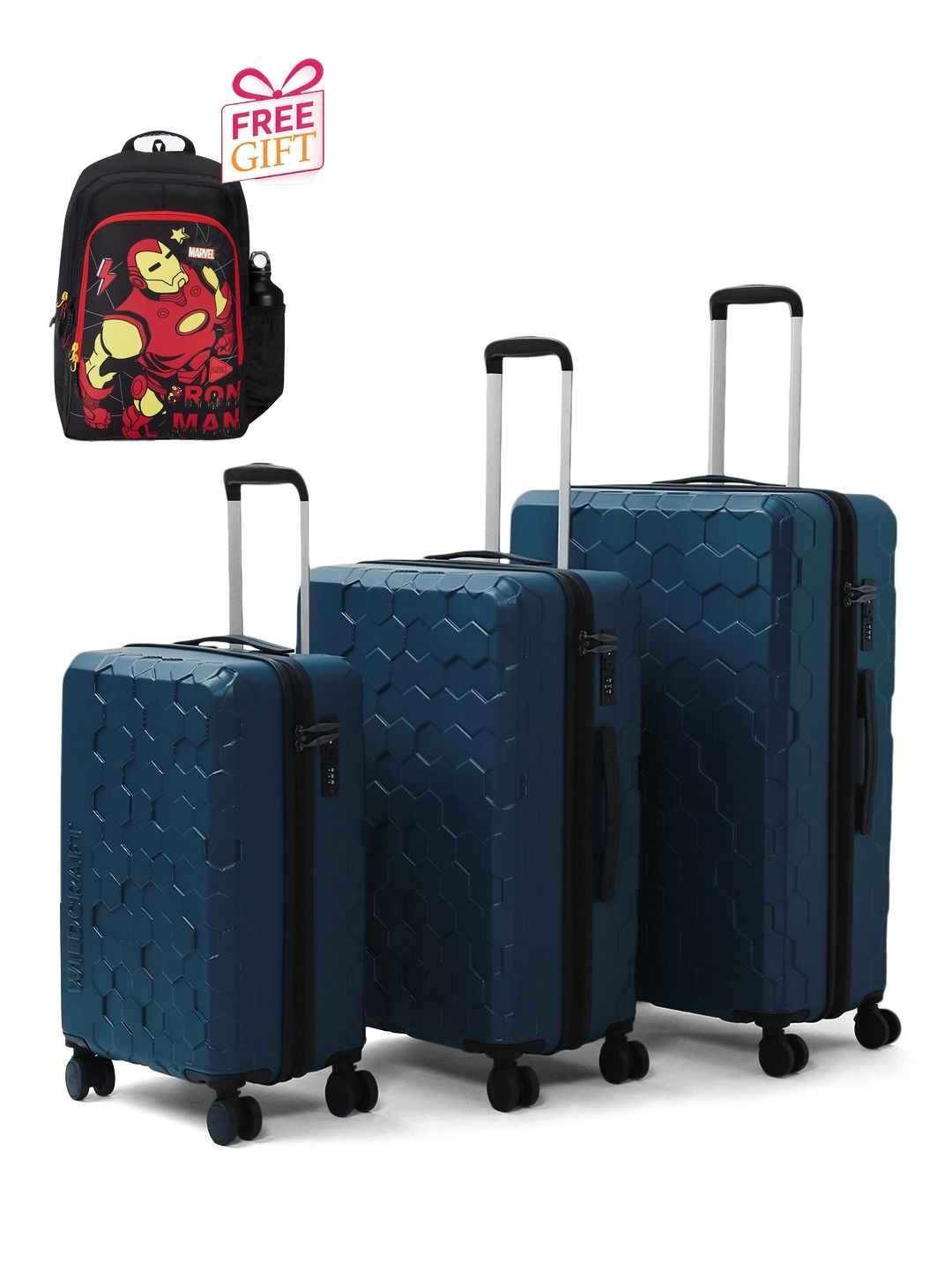 Wildcraft Set Of 3 Trolley Bags With 1 Free Backpack-picture-49