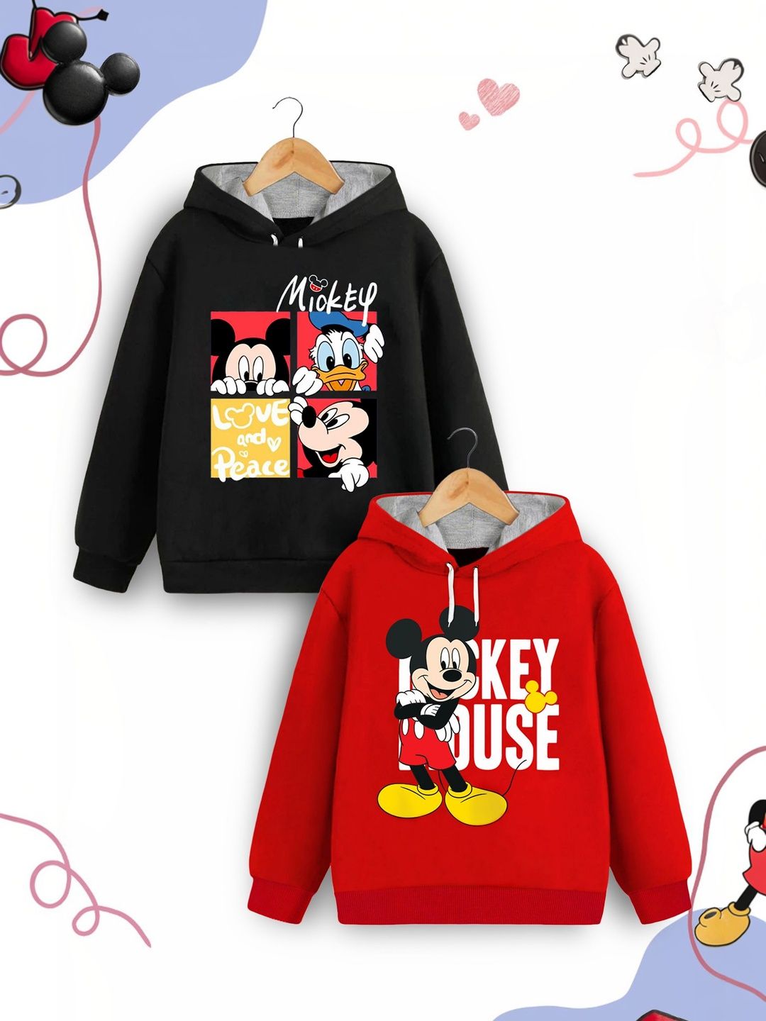 Disney By Miss and Chief Boys Printed Hooded Sweatshirt-picture-17