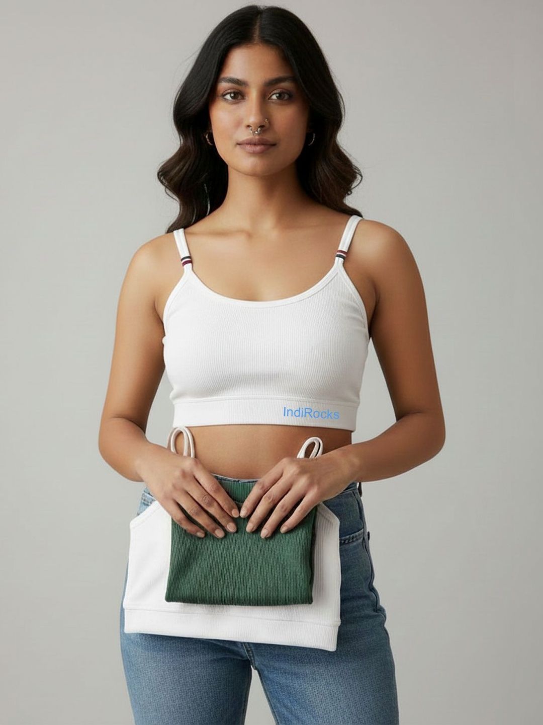 INDIROCKS Bralette Bra Half Coverage Underwired Lightly Padded-picture-35