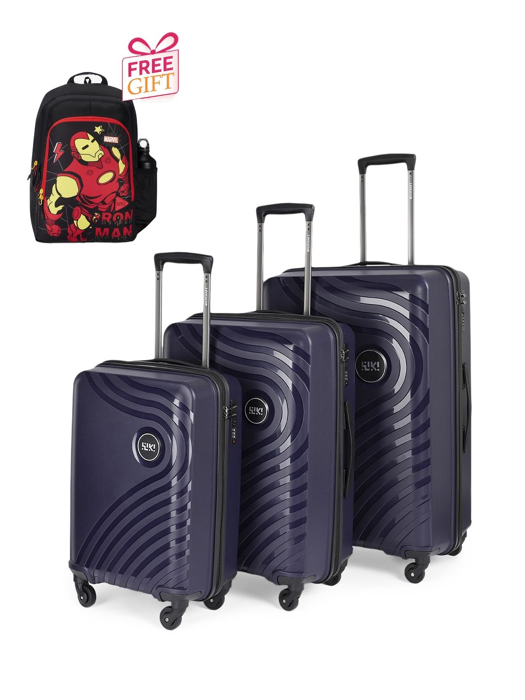 Wildcraft Set Of 3 Trolley Bags With 1 Free Backpack-picture-57