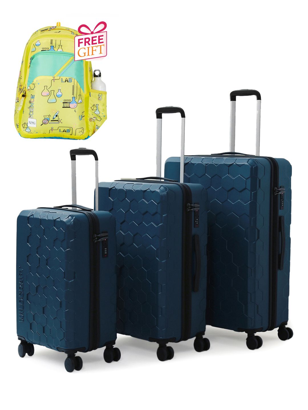 Wildcraft Set Of 3 Trolley Bags With 1 Free Backpack-picture-20