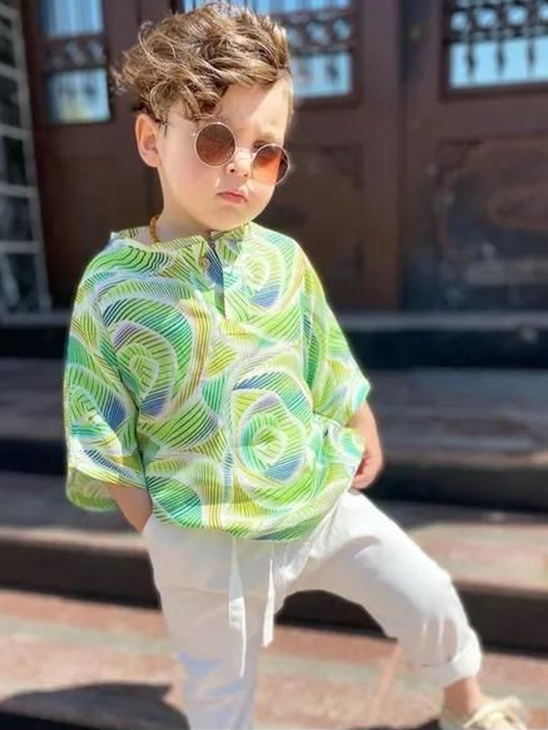 KRISHVA CREATION Boys Printed Casual Shirt-picture-44