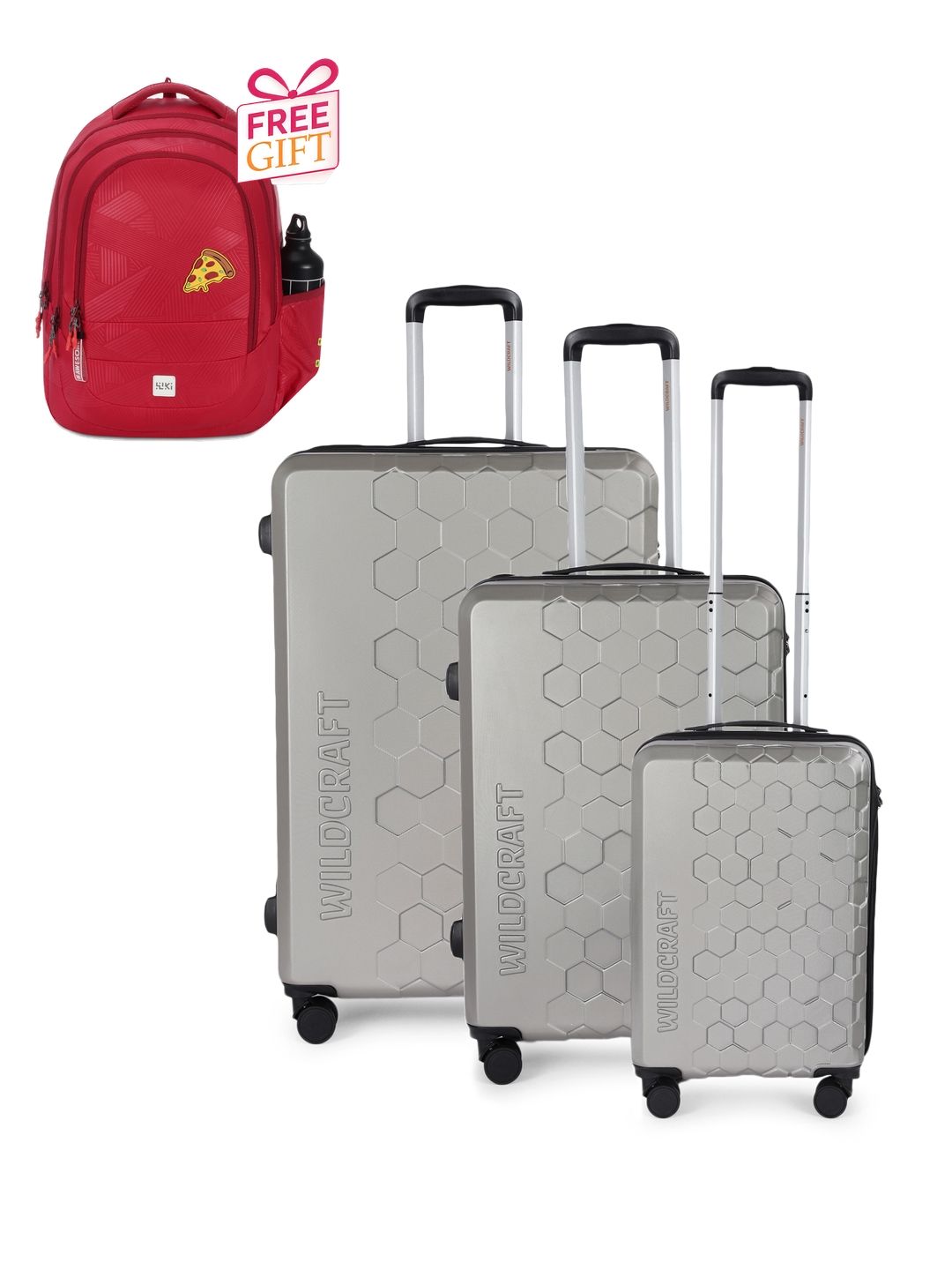 Wildcraft Set Of 3 Trolley Bags With 1 Free Backpack-picture-54
