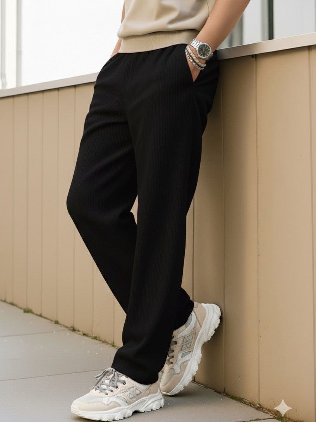 KEKRA Men Mid Rise Straight Fit Track Pants-picture-26