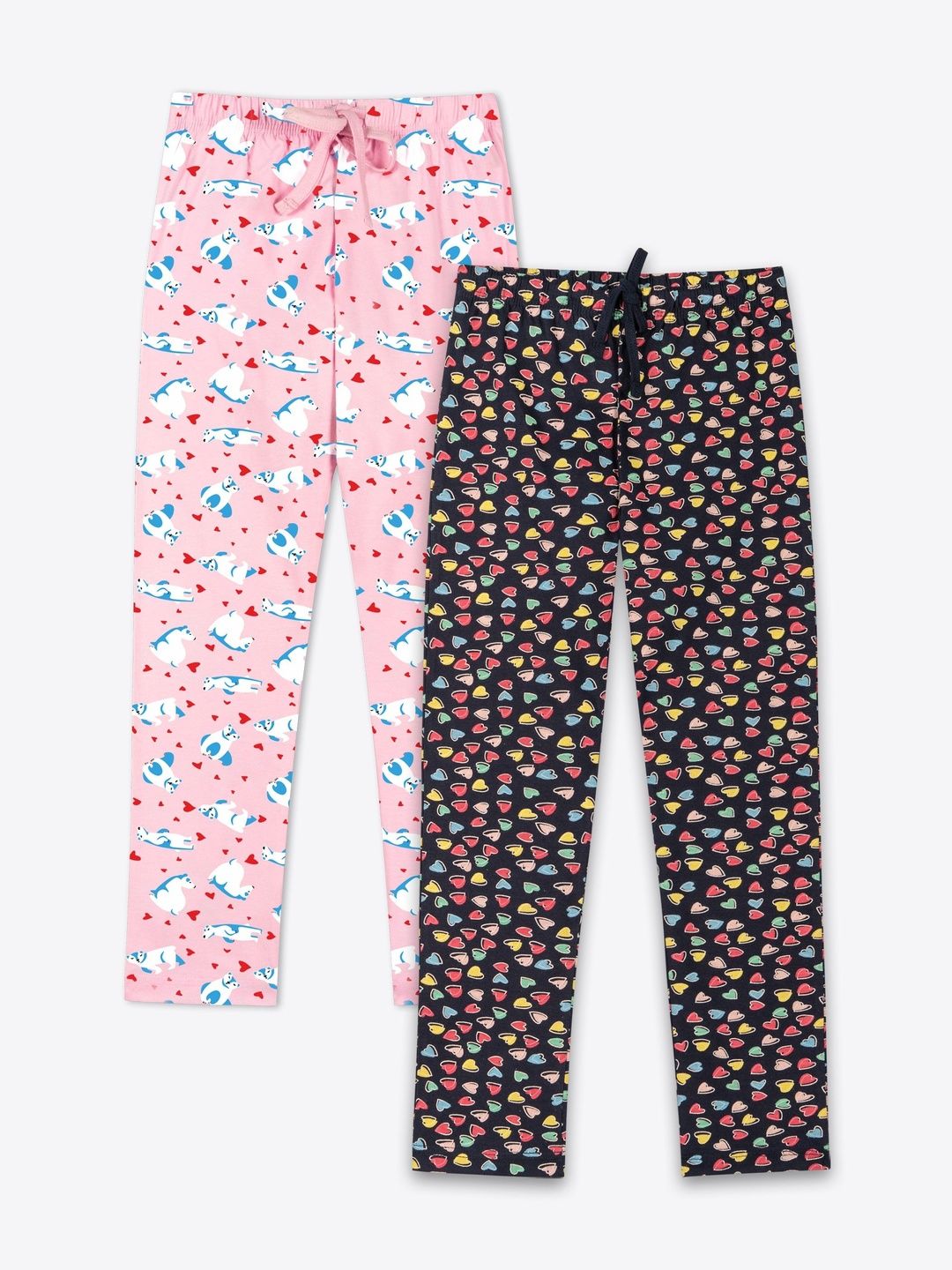 ariel Girls Pack Of 2 Printed Lounge Pants-picture-53