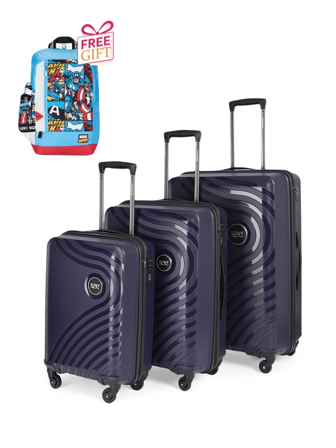 Wildcraft Set Of 3 Trolley Bags With 1 Free Backpack-picture-52