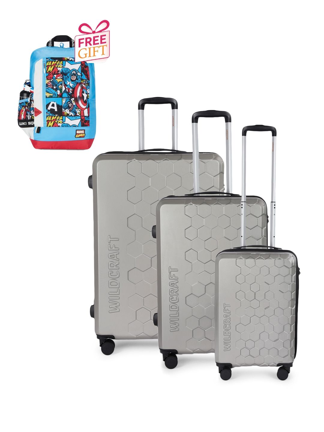 Wildcraft Set Of 3 Trolley Bags With 1 Free Backpack-picture-24
