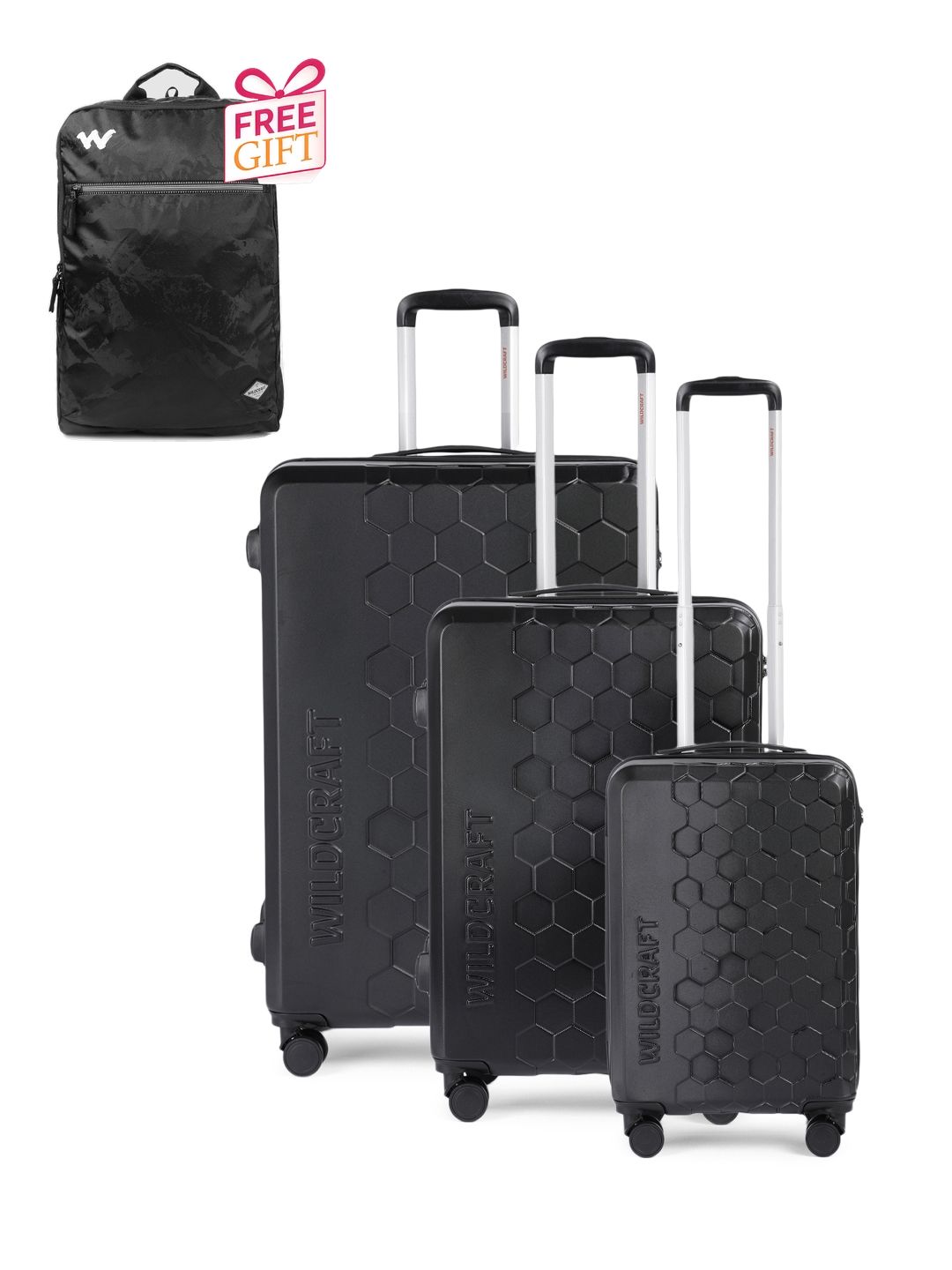 Wildcraft Set Of 3 Trolley Bags With 1 Free Backpack-picture-33
