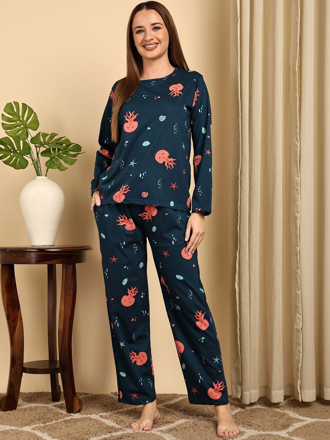 Smarty Pants Women Printed Night suit-picture-23