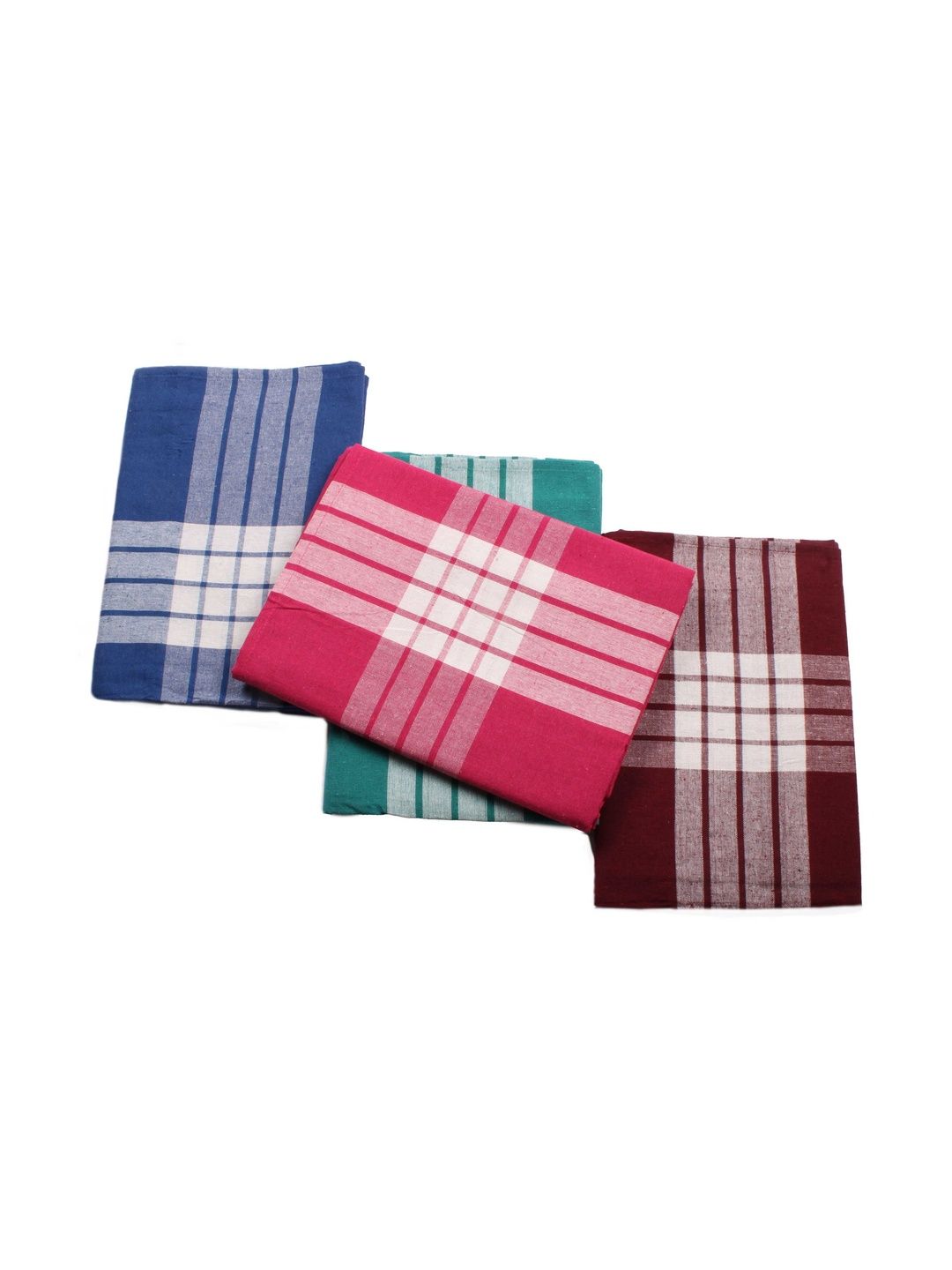Tharunsha Elite Multicoloured & Multicoloured Set of 4 Checked AC Room Blanket-image-22