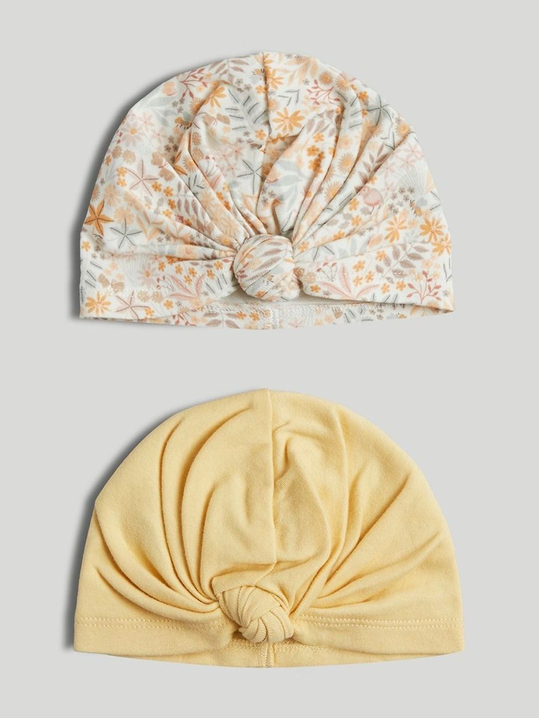 mothercare Girls Pack Of 2 Printed Beanie
