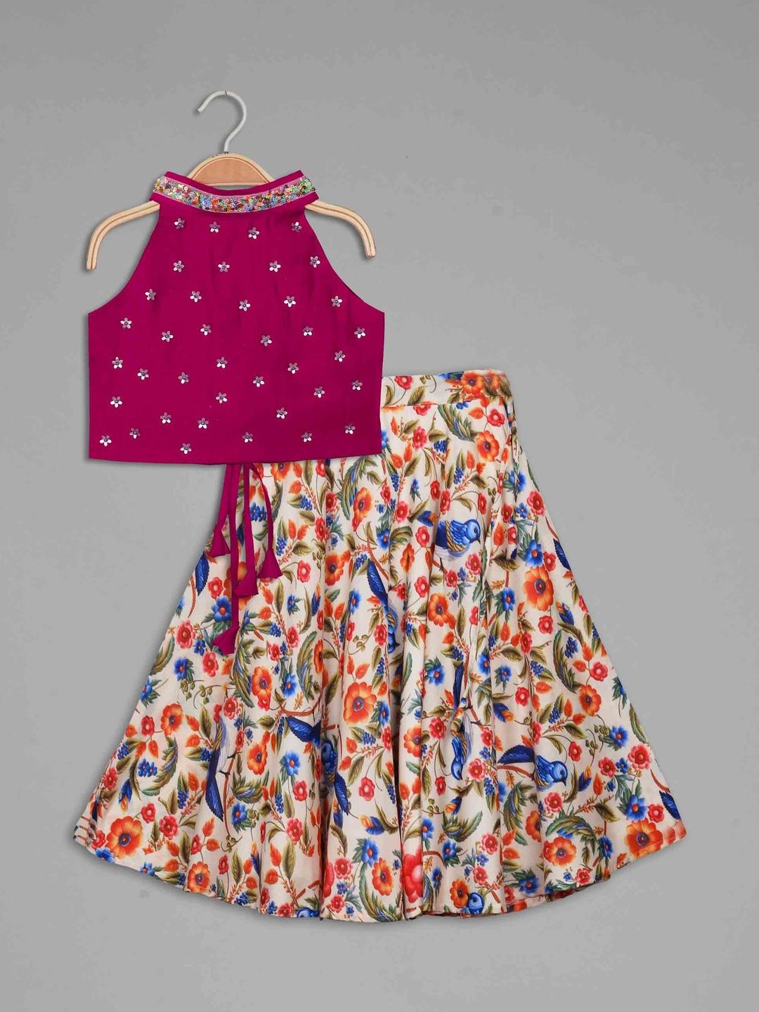 IRSIA Girls Embellished Sequinned Ready to Wear Lehenga &-picture-19