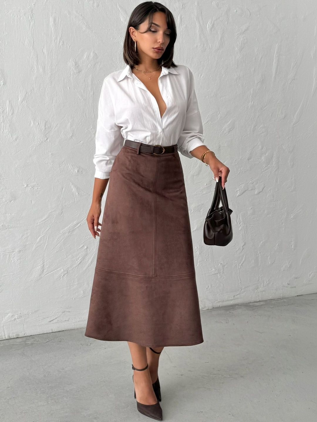 Trendyol A-Line Midi Skirts-image-5