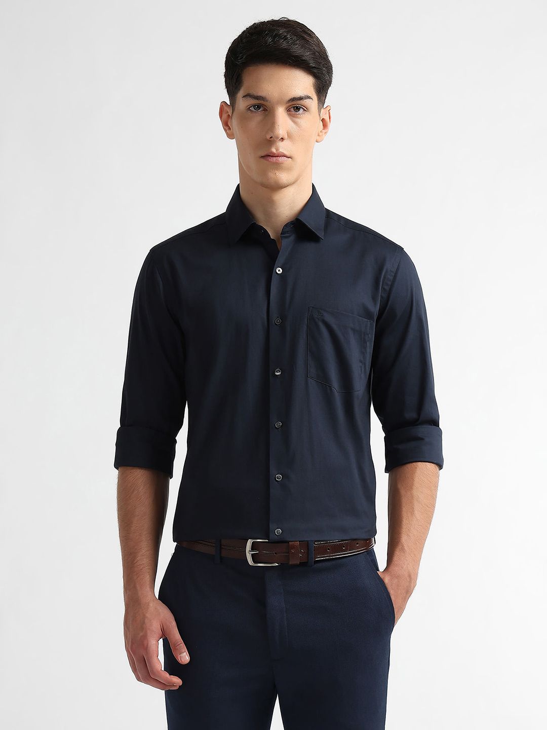 Arrow Manhattan Slim Fit Pure Cotton Formal Shirt-picture-50