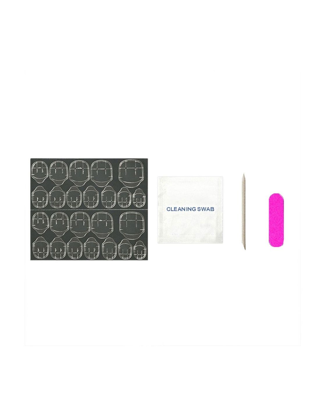 Secret Lives Set Of 24 Long Lasting Ultra Gloss Press On Nails - Voilet 3D Flower-picture-0