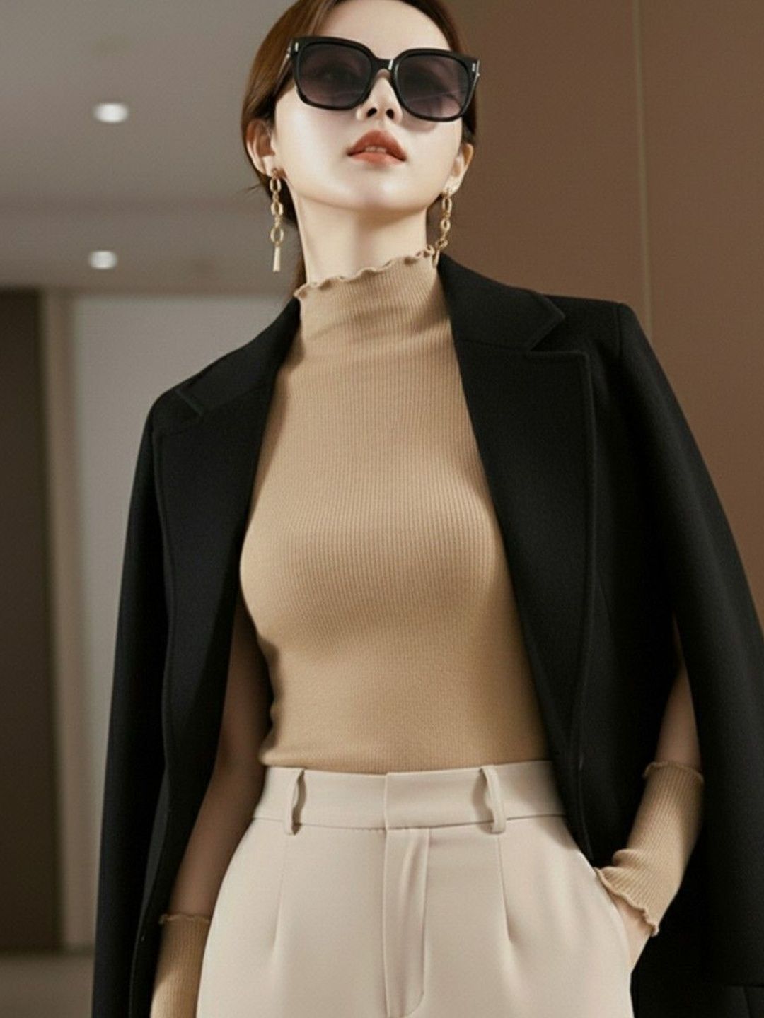 SZN Women Ribbed Pullover-picture-52