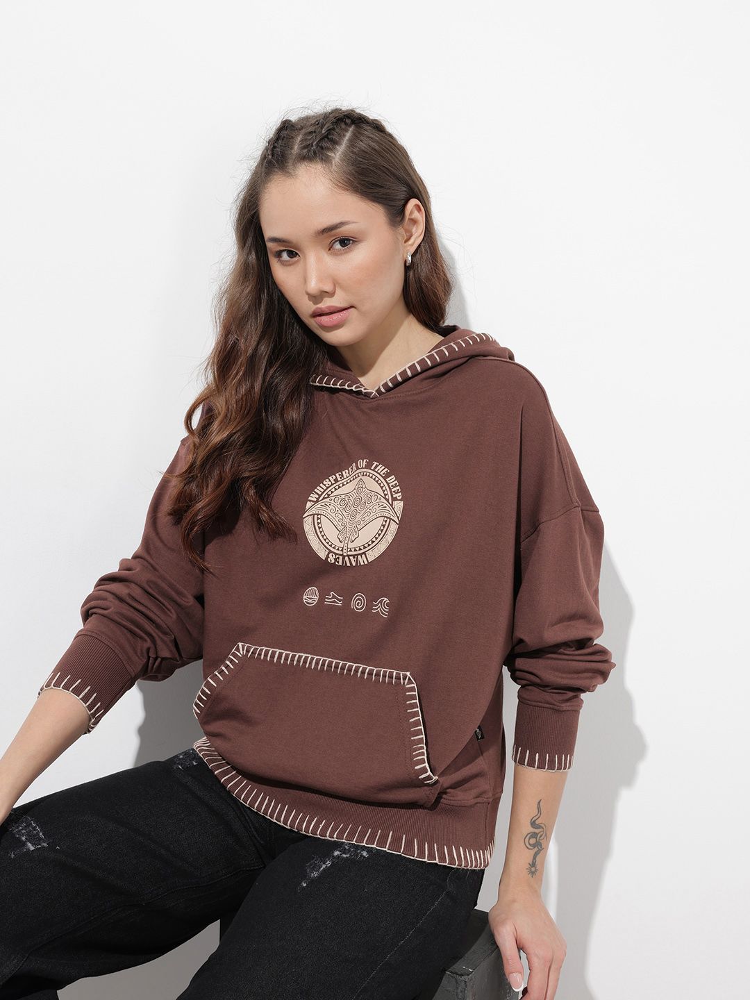 The Roadster Life Co. Printed Hooded Sweatshirt-picture-13
