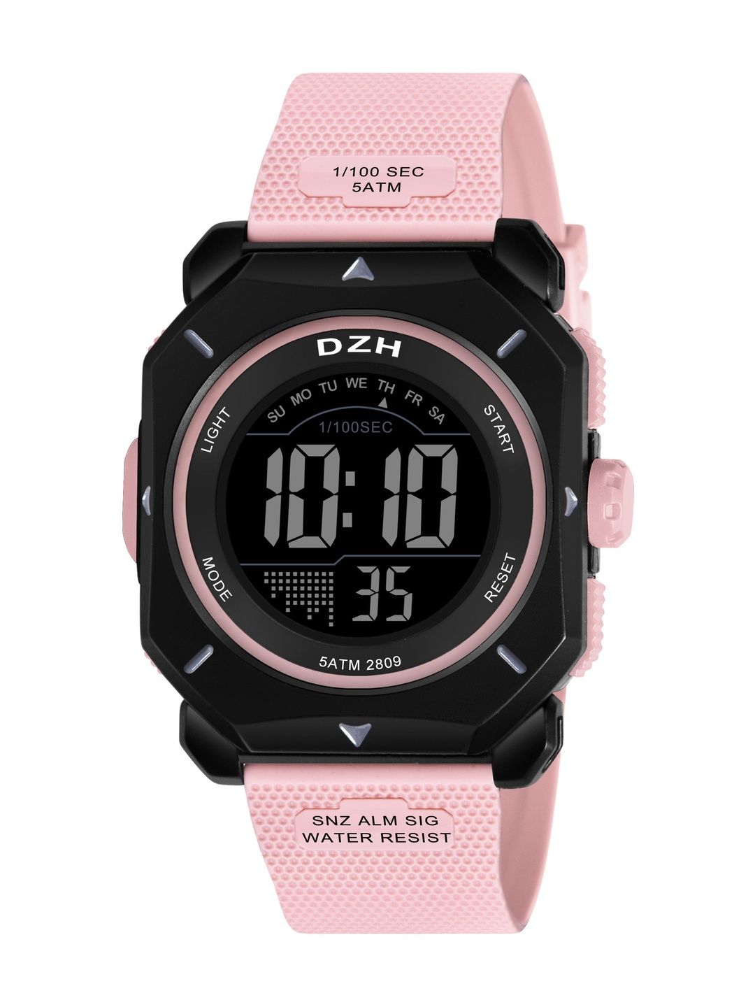 DZH Men Dial & Straps Digital Multi Function Watch DZH-2809 Pink2-image-33