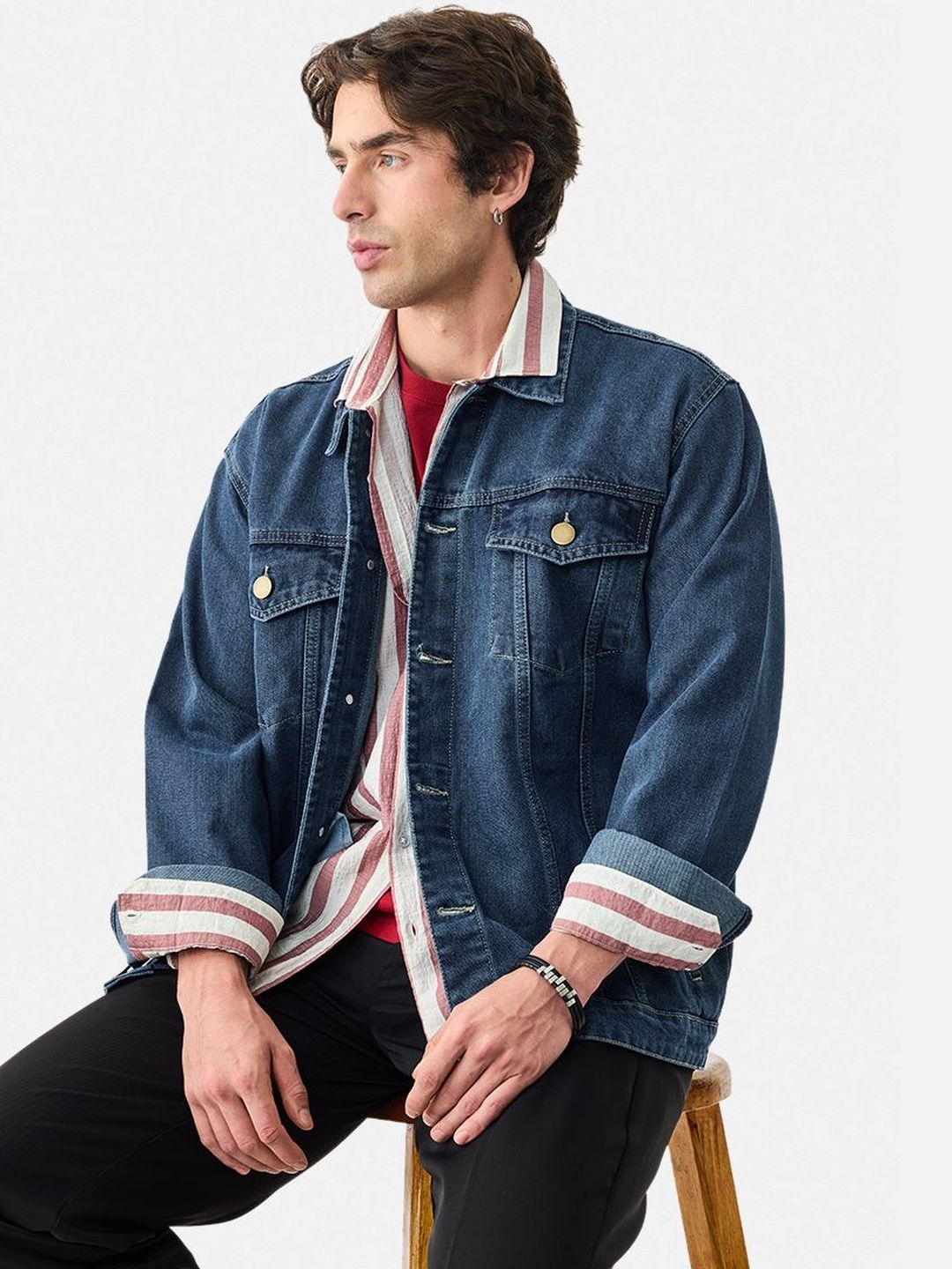 Snitch Men Denim Jacket-picture-34