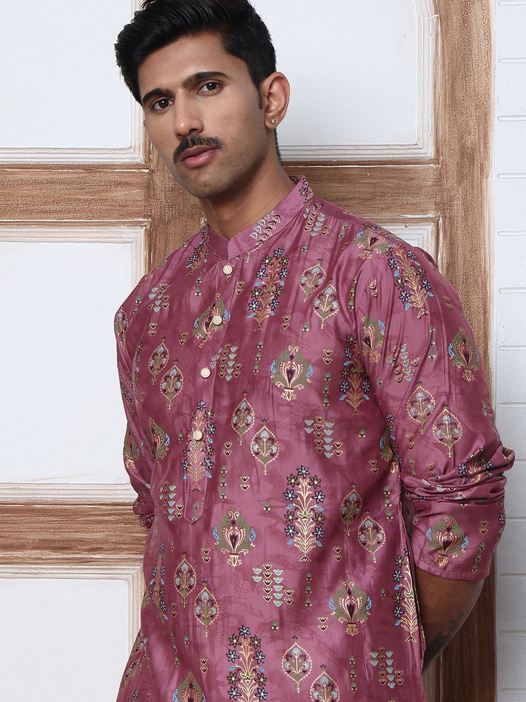 Jompers Men Ethnic Motifs Printed Indie Prints Kurta-picture-58
