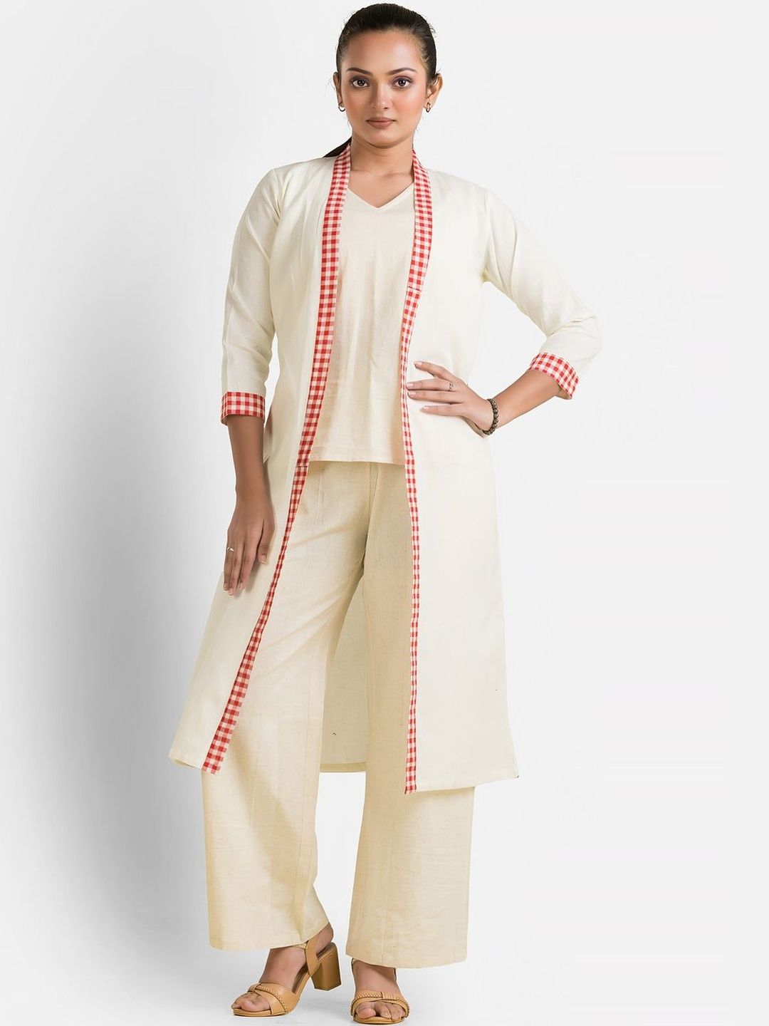 Crazy Needle Women Colourblocked Longline Shrug-picture-18