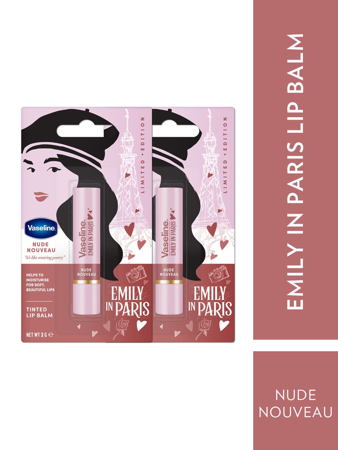 Vaseline Set of 2 Emily in Paris Limited Edition Tinted Lip Balm - Nude Nouveau-picture-19