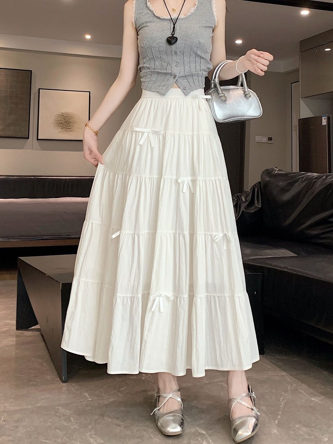 StyleCast x Revolte Flared Maxi Skirts-picture-17